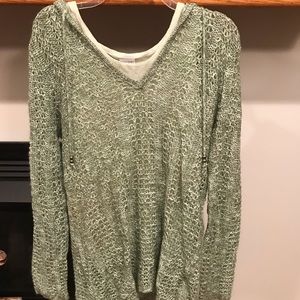 Maternity hooded sweater